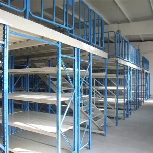 Heavy Duty Prefabricated Steel Mezzanine Platform Custom Q235B Industrial Warehouse Storage Mezzanine Floor Racking System