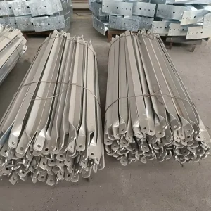 Heavy Duty Q235/Q355 Carbon Steel Hot Dip Galvanized Crossarm Reinforcement Brace for Power Line Fitting