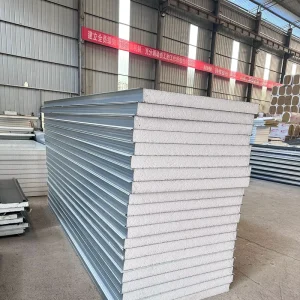 Heavy Duty Rock Wool Sandwich Panel Waterproof Insulated Roof Exterior Wall Panel Fire Resistant Cold Room Building Material