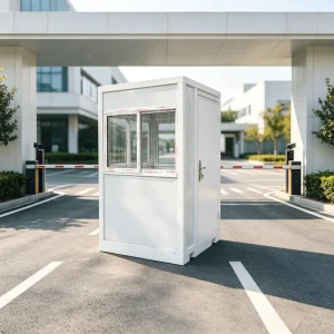 Heavy Duty Sentry Box Steel Security Booth Galvanized Guard House Durable Premium for Commercial Use