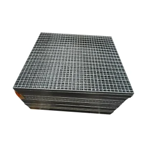 Heavy Duty Stainless Steel Grating Ditch Cover Galvanized Steel Platform Stair Tread Anti Corrosion Fire Building Material