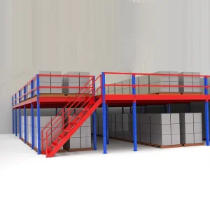 Heavy Duty Steel 2 Layer Modular Design Adjustable Mezzanine Platform Rack System Corrosion Protection for Warehouse Storage