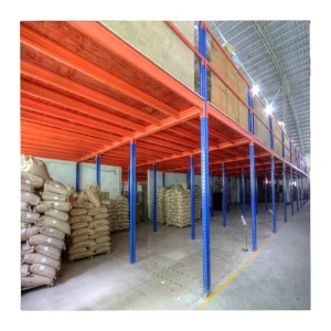 Heavy-Duty Steel 2-Layer Multi-Level Mezzanine Floor Platform, Electrostatic Powder Coating, 500 kg/m