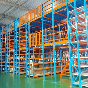 Heavy-Duty Steel Boltless Corrosion Protected Industrial Storage Racks Attic Pallet Loft Mezzanine