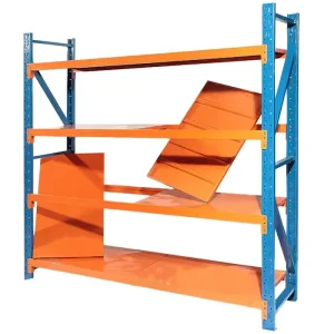 Heavy Duty Steel Material Corrosion Protection Boltless 500kg Load Capacity Powder Coated LongSpan Warehouse Shelving