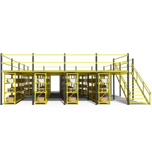 Heavy Duty Steel Mezzanine Floor Racking System Corrosion Protected Made in Vietnam for Efficient Warehouse Storage