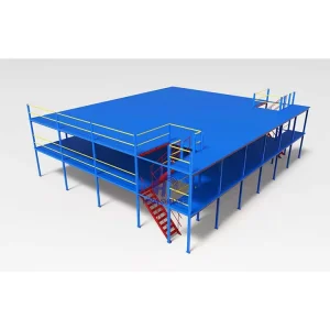 Heavy Duty Steel Mezzanine Floor System Customized High Density Industrial Warehouse Storage Mezzanine Platform