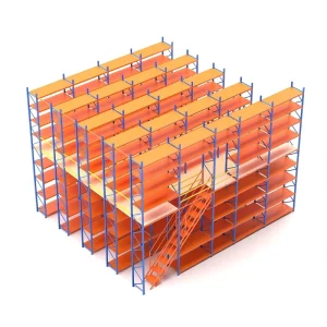Heavy Duty Steel Mezzanine Floor Warehouse Storage Platform Multi Level Racking System Custom Design Support