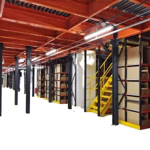 Heavy Duty Steel Mezzanine Platform Racking High Density Storage Corrosion Protected 500 2000kg sqm 4 Layer