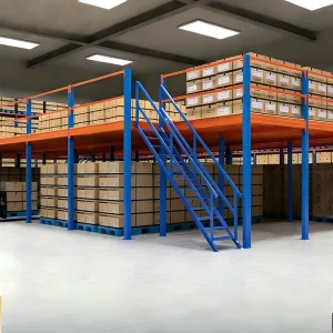 Heavy Duty Steel Mezzanine Platforms Corrosion Resistant Powder Coated Storage System