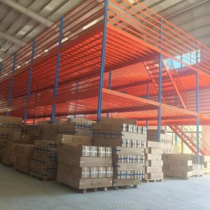 Heavy Duty Steel Mezzanine Platforms Industrial Warehouse Storage Solutions
