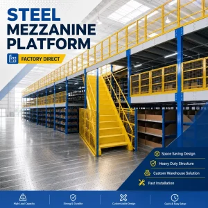 Heavy Duty Steel Platform Mezzanine Floor Warehouse Storage System High Load Capacity Custom Design Rack Supplier