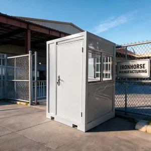 Heavy Duty Steel Sentry Box Security Booth Galvanized Guard House Factory Direct for Commercial Use