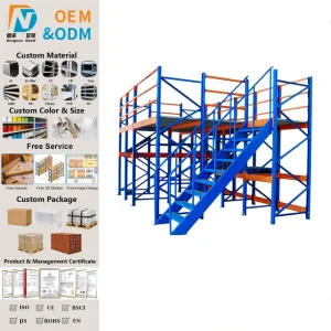 Heavy Duty Steel Structure Adjustable Customizable Layers Mezzanine Platform for Warehouse Storage System Solutions