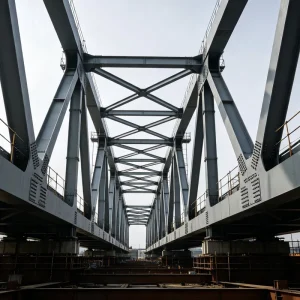 Heavy Duty Steel Structure H Beam Steel Column Prefabricated Metal Frame Industrial Construction