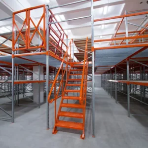 Heavy Duty Steel Structure Platform Multi Level Storage Cold Rolled Steel Powder Coated