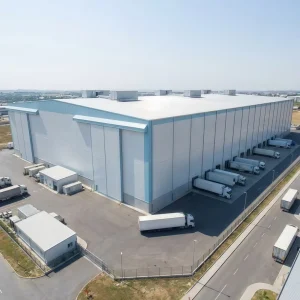 Heavy Duty Steel Structure Warehouse Prefabricated Steel Warehouse Building Logistics Hub Distribution Center 1000 5000sqm