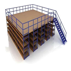 Heavy Duty Steel Suspended Mezzanine Racking with Corrosion Protection and 500 2000kg Load Capacity for Warehouse