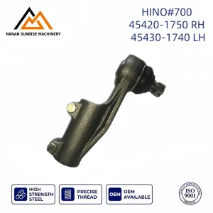 Heavy Duty Truck Steering Tie Rod End 45420-1750 RH 45430-1740 LH Ball Joint for Hino 700 SS1E FS2P FR2P Euro 4