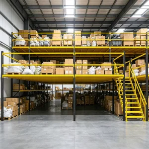 Heavy Duty Warehouse Mezzanine Storage Platform Rack Steel Loft Racking For Carton Goods