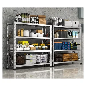 Heavy Duty Waterproof Stainless Steel Warehouse Rack Shelves Basement Rack Cold Room Metal Garage Storage Iron Material