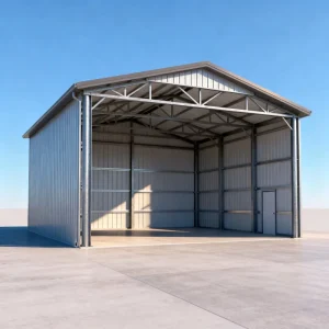 Heavy Duty Wide Span Prefabricated Steel Structure Industrial Workshop Metal Frame Weather Resistant Carport
