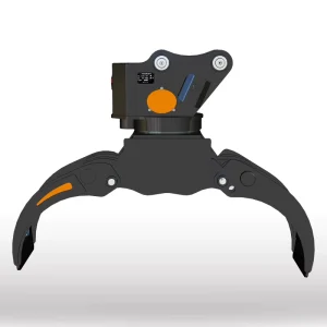 Heavy Duty Wood Grab for Excavator Double Cylinder Wear Resistant Steel for Timber Loading and Mulching 10 15 Ton