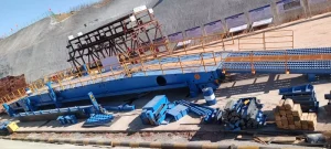 Heavy Grade Steel Hydraulic Self Walking Invert Trestle for Rapid Tunnel Construction in Railway Projects