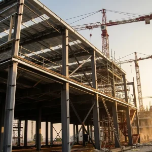 Heavy Grade Steel Structure Workshop Light Steel Frame Prefabricated Steel Building Components with Bending Service