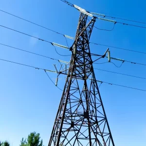 Heavy Hot Dip Galvanized Lattice Steel Power Pylon Tower with Welding Cutting & Bending Services