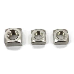 Heavy Hot Forged Square Nuts Asme B18.2.2 Zinc Plated Metric Unc Square Nut for Structural Steel Woodworking