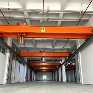 Heavy Load Double Girder Overhead Traveling Crane with Electric Hoist for Material Handling with Multiple Control Modes