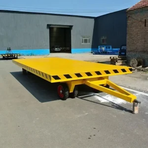 Heavy Load Robust Industrial Flatbed Transport Trailer for Heavy Equipment Movement Factory Warehouse Construction Site Cargo