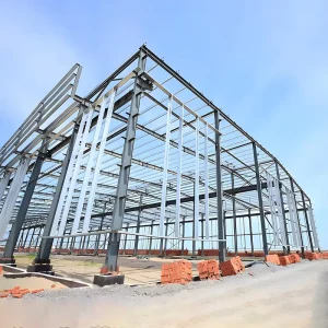 Heavy Steel Structure Warehouse Prefabricated H Section Beams & Columns with Welding Cutting Bending Services