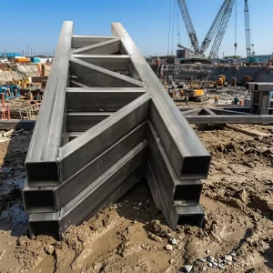 Heavy Steel Truss Roof Rectangular Hollow Structural Section Square Tube with Cutting & Bending Services