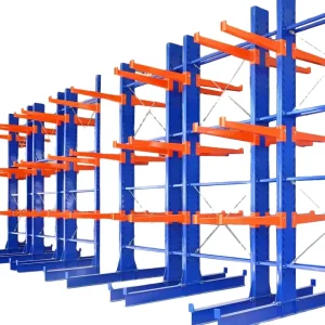 Heavy-duty Cantilever Racks for Warehouse Storage of Hardware, Steel Pipes and Plates