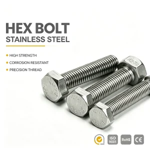 Hex Bolt Stainless Steel Grade 8.8 DIN 933 Full Thread Hot Dip Galvanized M8 Factory Direct Price for Construction Industry