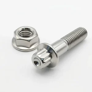 Hex Flange Nut 8Mm M4 M6 Stainless Steel Heavy Duty Flange Bolt and Nut