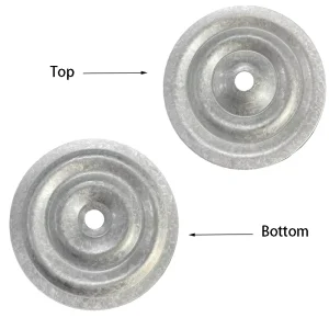 Hex Head Steel Roofing Insulation Stress Plate Washers High Strength Durable Silver Industrial Warehouse Use