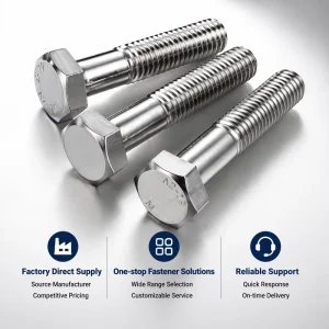 Hex Structural Bolts Stainless Steel 304 316 CNS Hex Bolts For Steel Structures