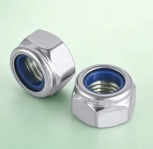 Hexagon Nylon Lock Nut DIN985 304 Stainless Steel Self-Locking Nyloc Nut Machinery Fastener Accept Custom Order