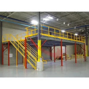 High Capacity Mezzanine Platform Racks Steel Storage Shelf Industrial Shelving Rack for Large Inventory