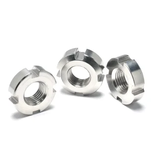 High Capacity Slotted Round Nut Built in SUS304 to Handle Extreme Shear Forces in Mining Drills