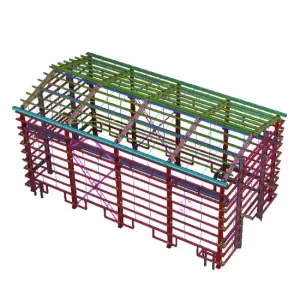 High Clearance Industrial Steel Frame Warehouse Building Material Workshop Large Vehicle Parking Maintenance Facilities Fast