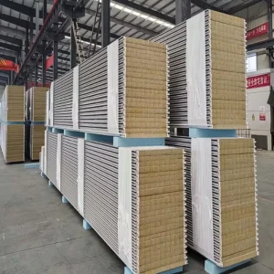 High Density 120kg/m³ Rock Wool Panel with Polyurethane Edge Protection
