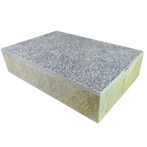 High Density Fireproof Rock Wool Galvanized Steel Eco Friendly Sandwich Panels for Cold Room Warehouse Exterior Walls