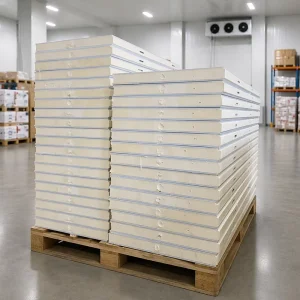 High Density PU Sandwich Panel Polyurethane Insulation Board for Cold Storage Room and Freezer Warehouse