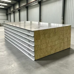 High Density Rock Wool Sandwich Panel Outdoor Wall Insulated Roof Panels for Walls and Roof