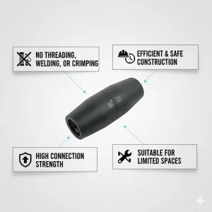 High Durability and High Seismic Resistance Steel Bar Connectors Are Easy to Install and Facilitate Efficient Construction