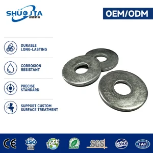 High Durable Zinc-Plated Large Flat Plain Washer GB96 Pressure-Resistant Gasket Washer for Steel Structure Workshop